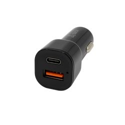 USB AUTO PUNJAČ SBOX CC-038 / 2 ULAZA - 38 W Crni