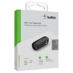 Belkin BOOST CHARGE 20w USB-C PD Single Car Charger - crna