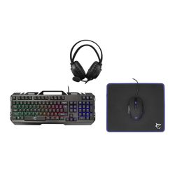 Gaming set WHITE SHARK tipkovnica + miš + podloga + slušalice GC-4103 CHEYENNE - 4in1/HR