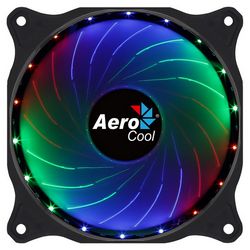 Ventilator za računalo Aerocool COSMO12FRGB (12cm, LED RGB, Molex konektor, tihi) crni