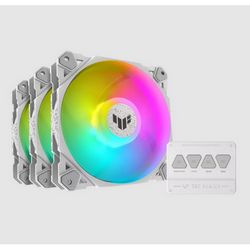 Računalni hladnjak ASUS TUF GAMING TF120 ARGB WHITE EDITION 3IN1 (bijela, 12 cm, 3 komada)