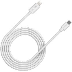 CANYON СFI-12, cable Type C to lightning ,5V3A, 9V2.22A ,PD20W, power cord:18AWG*4C, Signal cord:28AWG*4C, data transfer speed:30M/s, OD4.5MM,2M, PVC bijela, Rohs