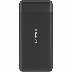 CANYON PB-109 Power bank 10000mAh Li-poly battery, Input Lightning &Type C : 5V/2A, 9V/2A PD 18W(Max), Output Type C 5V/3A,9V/2.2A,12V/1.5A 20W, Output USB A:5V3A,9V2A,12V1.5A,18W quick charging cab