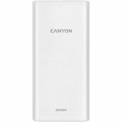 CANYON PB-2001 Power bank 20000mAh Li-poly battery, Input 5V/2A , Output 5V/2.1A(Max) , 144*69*28.5mm, 0.440Kg bijela