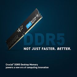 RAM memorija CRUCIALl 32GB DDR5-4800 UDIMM PC5-38400 CL40/ 1.1V