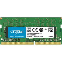 Memorija CRUCIAL 8GB DDR4-2400 SODIMM (PC4-19200, CL17, 1.2V) Single Ranked