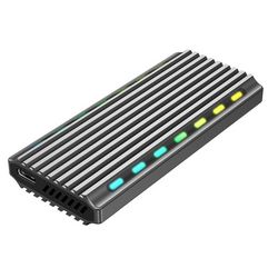 Kućište za disk GEMBIRD USB 3.1 EE2280-U3C-03 (M.2 NVMe, RGB, aluminij)