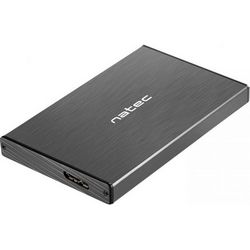 Kućište za HDD/SSD NATEC Rhino Go (2,5", SATA, USB 3.0, aluminij crni)
