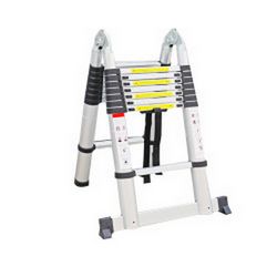 ProScope teleskopske ljestve (Preklopne) #DLT708B - (2x8 stepenica / 237-500 cm) + stabilizator