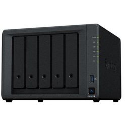 Synology DiskStation DS1522+,Tower, 5-Bay 3.5 SATA HDD/SSD,2 x M.2 2280 NVMe SSD, CPU AMD Ryzen™ R1600 dual-core (4-thread) 2.6 GHz, max. boost clock up to 3.1 GHz, 8GB DDR4 ECC SODIMM, 4 x 1Gbe, 2x