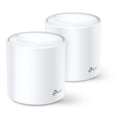 TP-Link AX3000 Deco X60 (2-pack), Dual-Band Mesh Wi-Fi 6, 574Mbps/2402Mbps (2.4GHz/5GHz), 802.11ax/ac/n/a/b/g, 2×G-LAN, Deco App