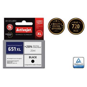 Activejet black ink HP 651 C2P10AE