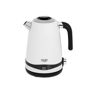 Adler water heater 1,7L with LCD display / temperature setting white AD1295w