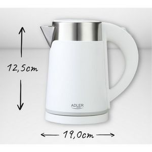 Adler Electric water heater 0.6 L white color AD1372W