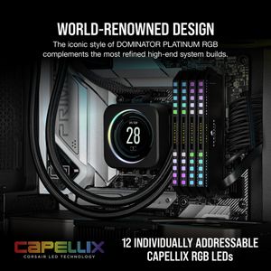 Corsair DOMINATOR PLATINUM RGB 32GB (2x16GB) DDR5 5200MHz PC5-41600 CL36, 1.25V
