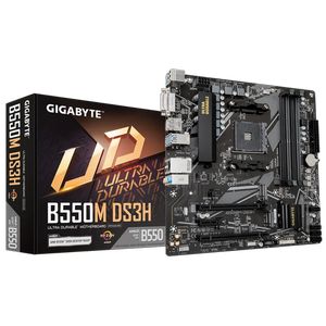 GIGABYTE B550M DS3H, DDR4, SATA3, USB3.2Gen1, HDMI, AM4 mATX.