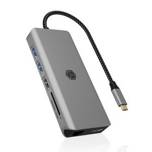 Icybox IB-DK4061-CPD 12in1 USB Type-C docking station for laptops with Power Delivery up to 100W