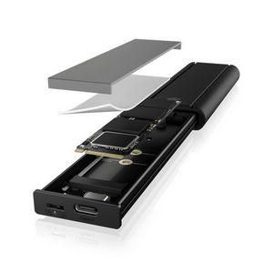 Icybox IB-1807MT-C31 enclosure for 1x M.2 NVMe SSD with USB 3.2 Gen 2 Type-C interface and write protection