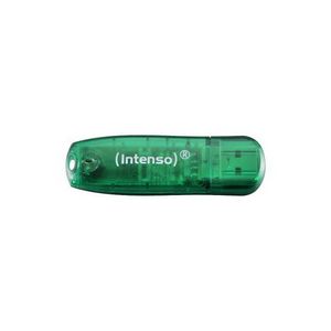 Intenso 8GB Rainbow Line USB 2.0 Memory Stick - Green