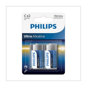 PHILIPS BATTERY C - ULTRA ALKALINE 2 PCS (R14)