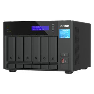 QNAP NAS for 6 disks, 32GB RAM; 2.5Gb network, Thunderbolt.
