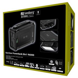 Sandberg Survivor Powerbank 8in1 96000