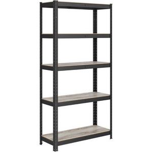 SONGMICS Shelf 50 x 100 x 200 cm natural black, GLR050B11