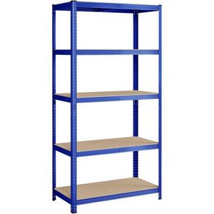 SONGMICS Shelf 200 x 100 x 50 cm brown-blue, GLR050Q01