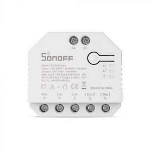 SONOFF smart switch Wi-Fi 2-channel, motor control for DUAL3LITE roller shutters