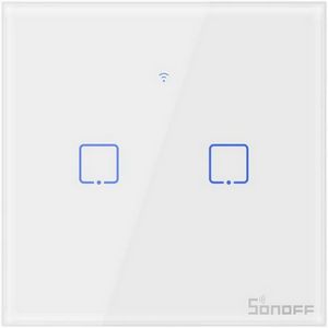 Pametni zidni prekidač SONOFF Wi-Fi + RF433 dual T1EU2C-TX