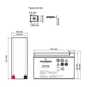 Tecnoware battery/accumulator 12V 9Ah
