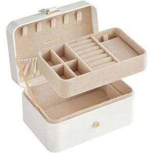 SONGMICS jewellery box white