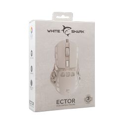White Shark MIŠ GM-5016 ECTOR / 12.000 DPI - Bijeli