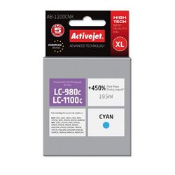 Tinta ACTIVEJET AB-1100CNX ink (zamjena za Brother LC1100/LC980C, supreme, 19.5 ml) cijan