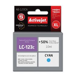 Tinta ACTIVEJET AB-123CN ink (zamjena za Brother LC123C/LC121C, supreme, 10 ml) cijan