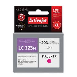 Tinta (ACTIVEJET, AB-223MN, zamjena za Brother LC223M, supreme, 10 ml, magenta)
