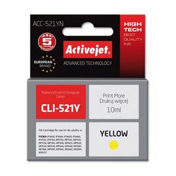 Tinta ACTIVEJET ACC-521YN (zamjena za Canon CLI-521Y, supreme, 10 ml) žuta