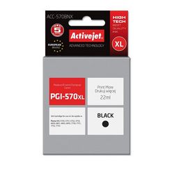 Tinta ACTIVEJET ACC-570BNX (zamjena za Canon PGI-570BK XL, supreme, 22 ml) crna