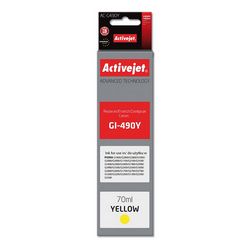 Tinta ACTIVEJET AC-G490Y za Canon printer (zamjena za Canon GI-490Y, supreme, 70 ml) žuta