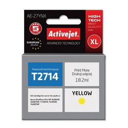 Tinta ACTIVEJET AE-27YNX (zamjena za Epson 27XL T2714, supreme, 18 ml) žuta