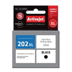 Tinta ACTIVEJET AE-202BNX (zamjena za Epson 202XL G14010, supreme, 20 ml) crna