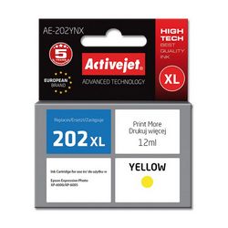 Tinta ACTIVEJET AE-202YNX (zamjena za Epson 202XL H44010, supreme, 12 ml) žuta