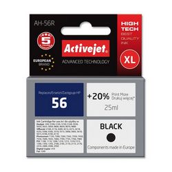 Tinta ACTIVEJET AH-56R (zamjena za HP 56 C6656A, premium, 25 ml) crna