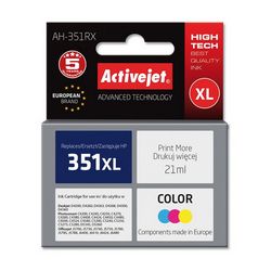 Tinta (ACTIVEJET, AH-351RX, kompatibilna s HP 351XL CB338EE, premium, 21 ml, boja)