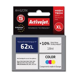 Tinta ACTIVEJET AH-62CRX (zamjena za HP 62XL C2P07AE, premium, 18 ml) boja