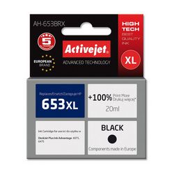 Tinta ACTIVEJET AH-653BRX (zamjena za HP 653XL 3YM75AE, premium, 720 stranica) crna