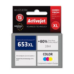 Tinta ACTIVEJET AH-653CRX (zamjena za HP 652 F6V24AE, premium, 320 stranica) boja