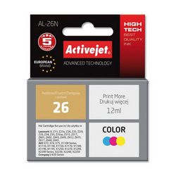 Tinta Activejet AL-26N za Lexmark pisač, zamjena za Lexmark 26 10N0026, supreme, 12 ml) u boji