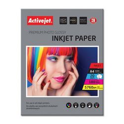 Sjajni fotopapir za tintne pisače Activejet AP4-180G20 (A4, 20 komada)