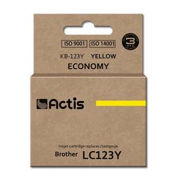 Tinta ACTIS KB-123Y (zamjena za Brother LC123Y/LC121Y, standardna, 10 ml) žuta